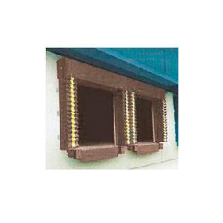 Chalfant Sewing Fabricators, Inc. Chalfant Brown Dock Door Seal Model 131 Heavy Duty 40 Ounce 8'W x 10'H with HD Wear Pleats 131-8X10PBRN